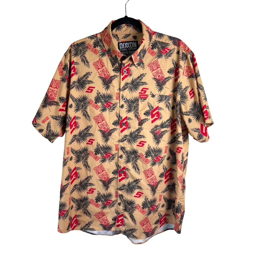 DIXXON x Snap On Tools Limited Edition Tropical Aloha Shirt Size Large Button Up